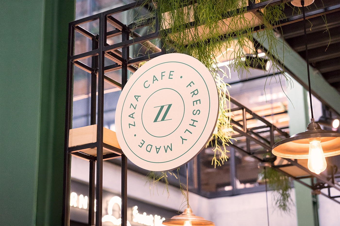minimal clean cafe Coffee Food  drink modern logo branding  identity