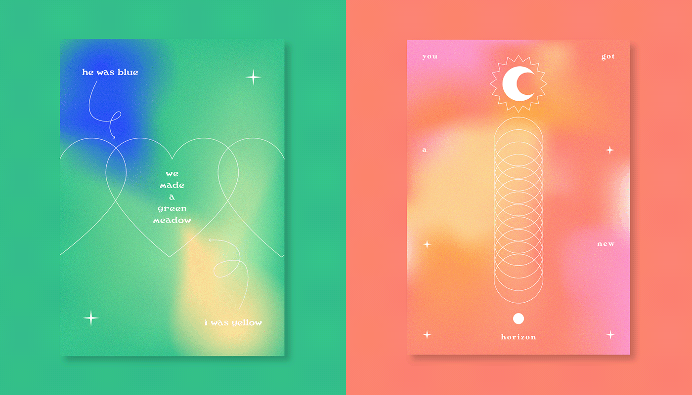 color design gradient gradient mesh gradiente gradients graphic design  poster Poster Design shapes