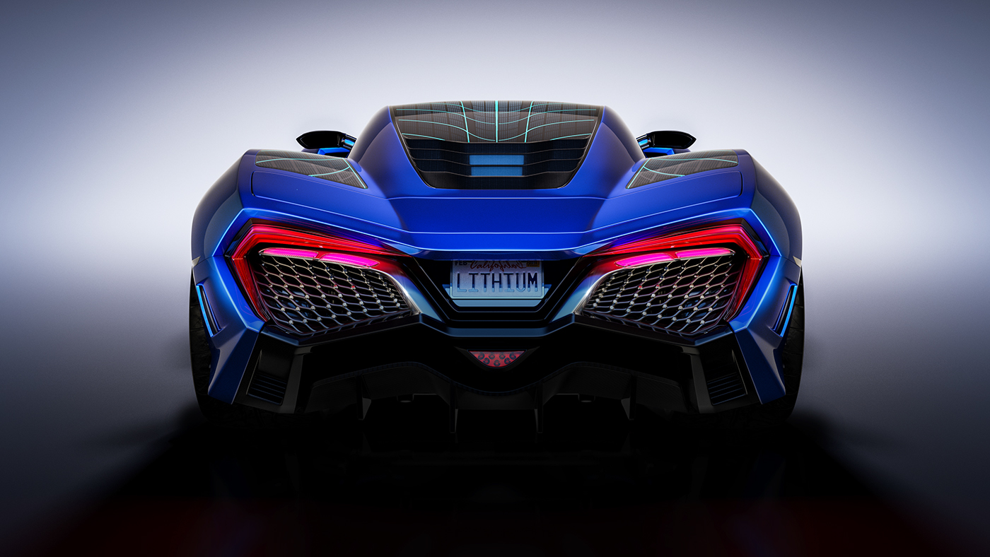car concept electric sport studio automotive   CGI e-car industrial design  Render
