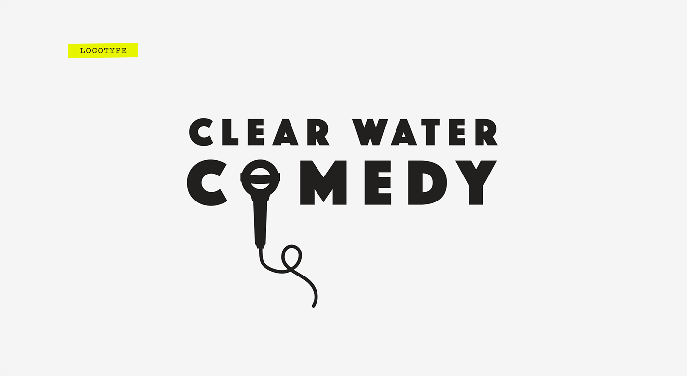 Clear Water Comedy custom logo design Eau Claire Comedy Eau Claire Design Graphic Design Wisconsin Pizza Plus Design Eau Claire Logos