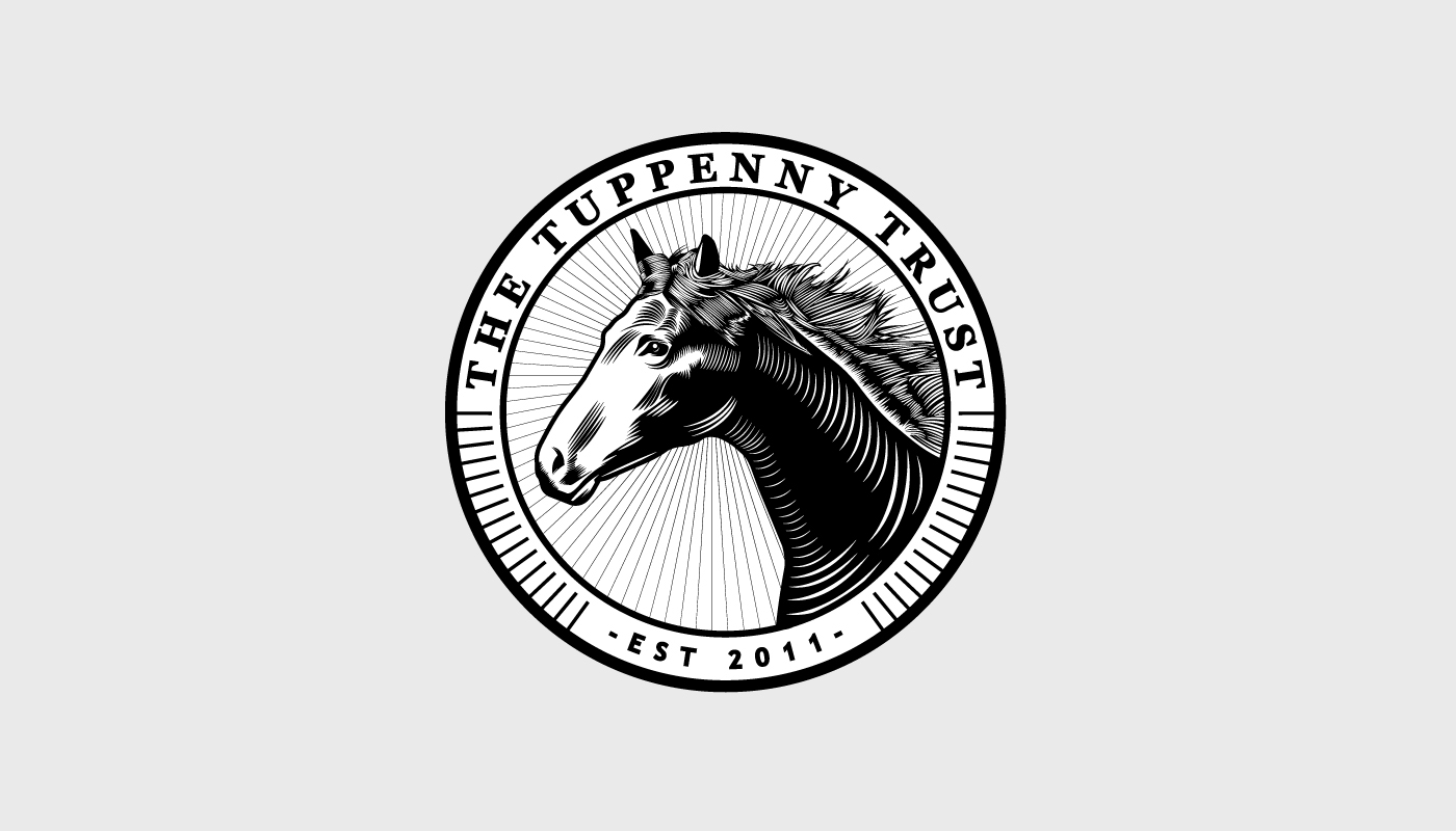 The Tuppenny Trust tuppenny trust jacob light herbert horse charity UK wacom bamboo tablet logo identity Behance