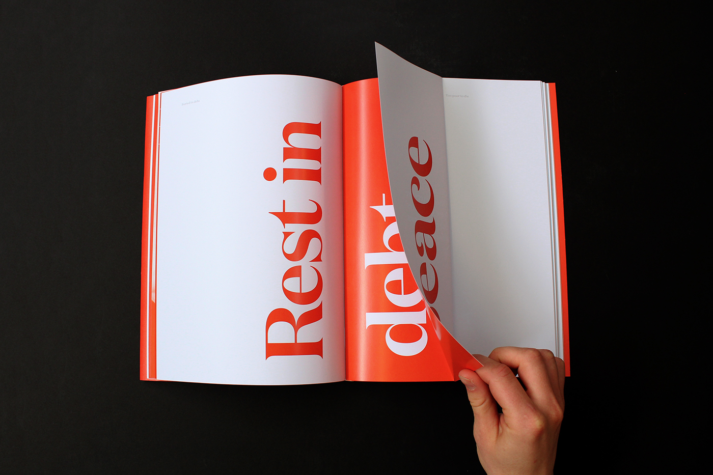 typography   interpretive book buried orange death funerals istd undiscoveredcountry
