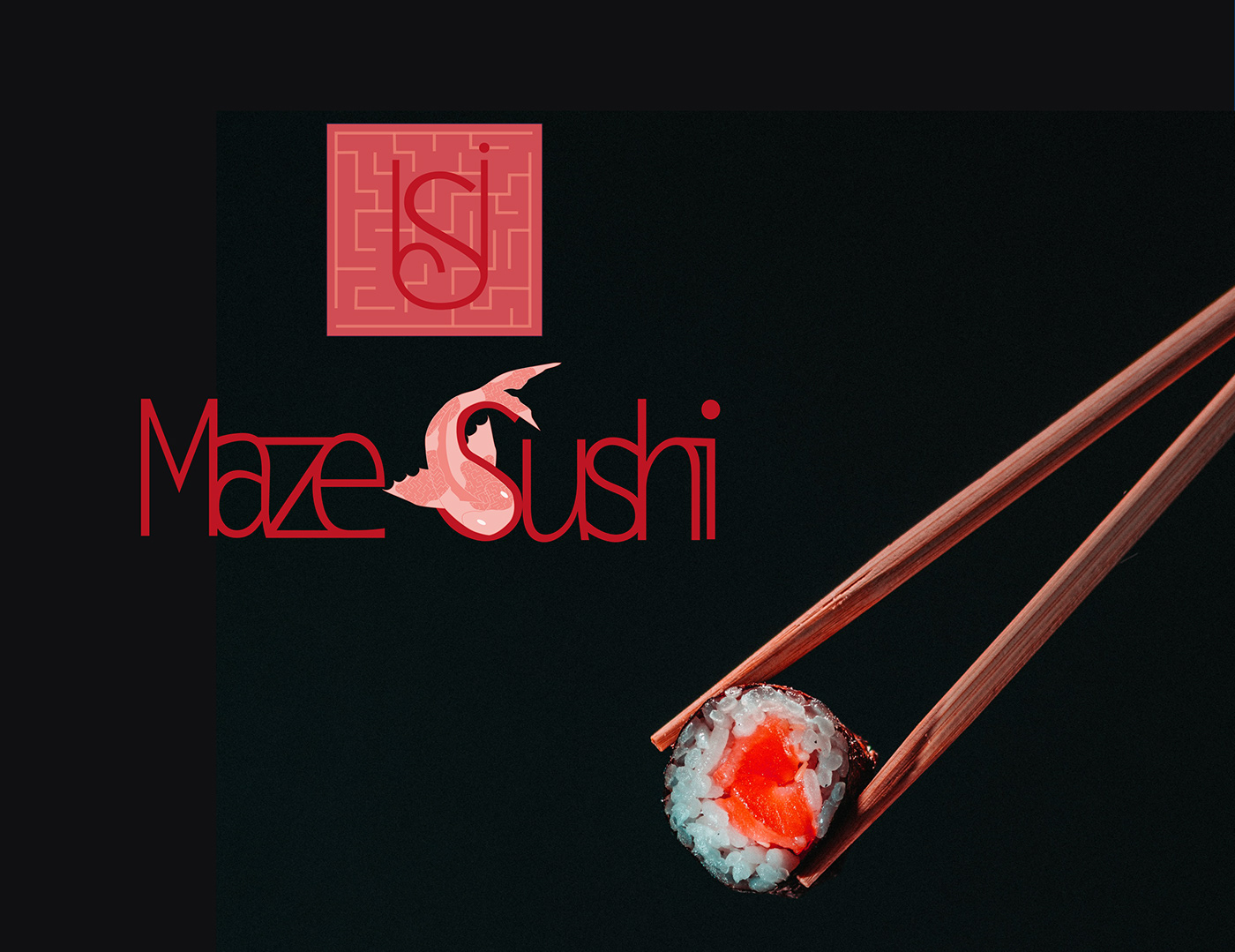 branding  brand identity Sushi fish chopsticks Mockup Food  resturant menu Advertising 