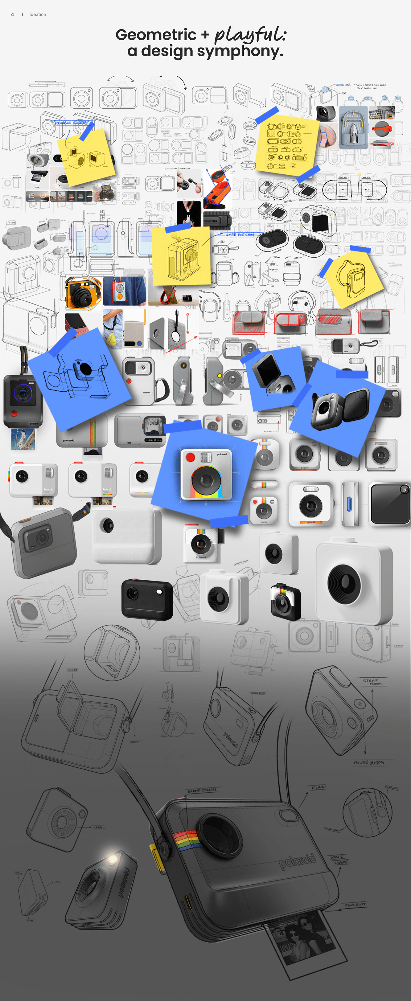 industrial design  instant camera consumer electronics UX design полароид
