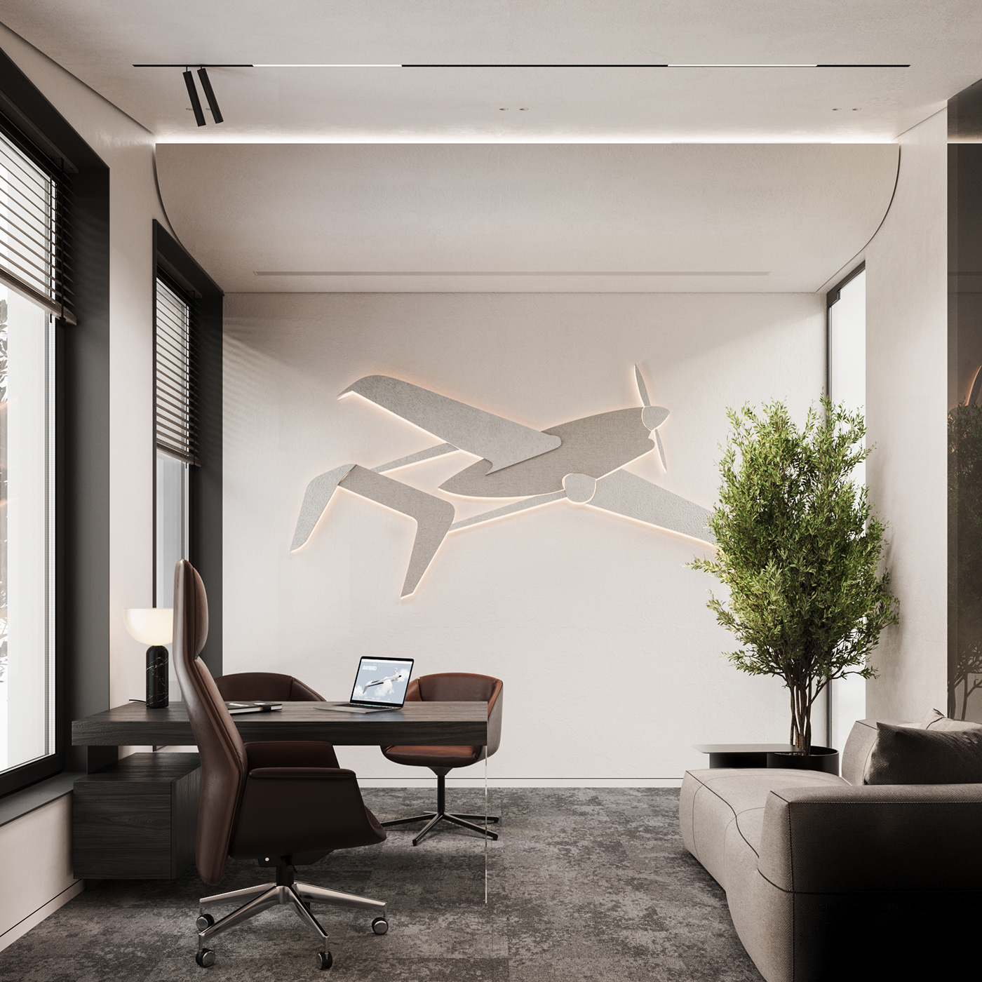 Aircraft drone interior design  commercial interior Office Design Office Lighting Design  uav