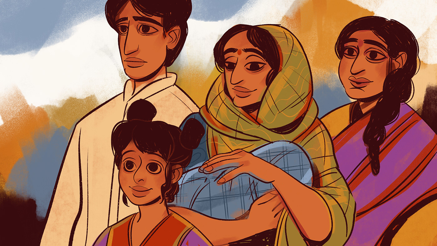 India women feminist animation  concept art ILLUSTRATION  storyboard digital healthcare
