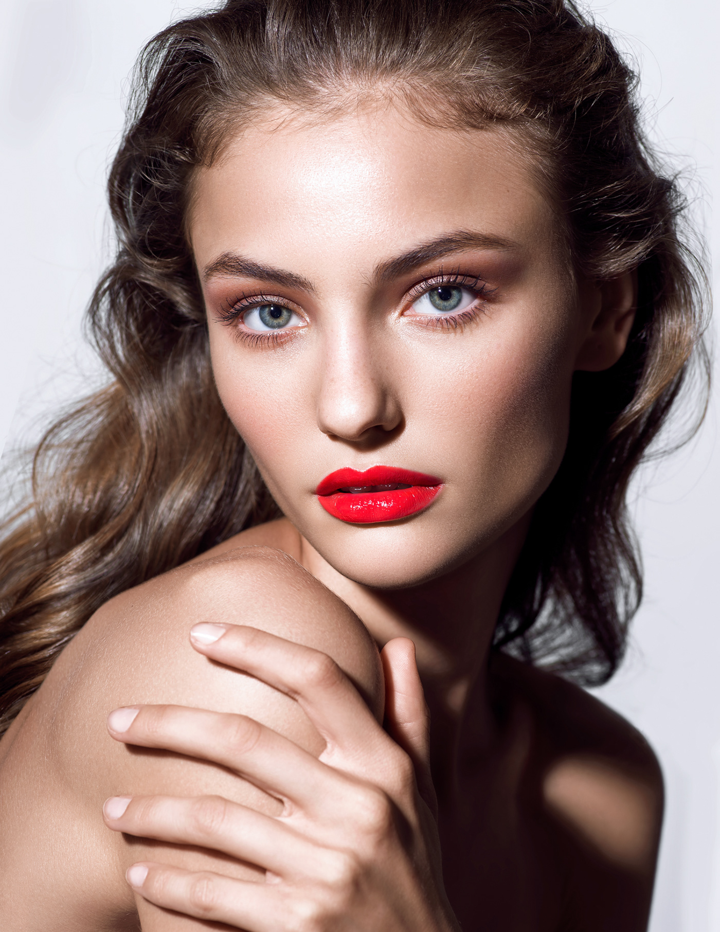 beauty makeup model studio Fashion  portrait lighting model test