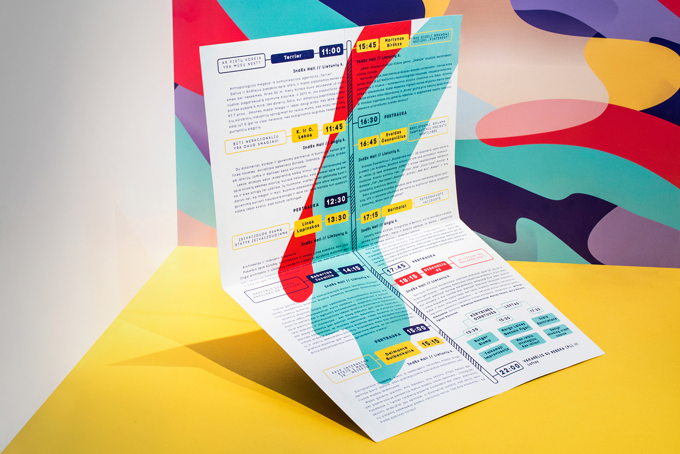 visual identity colours lithuania icons brand whats next poster postcard brochure logo t-shirts conference creative industries Event pattern