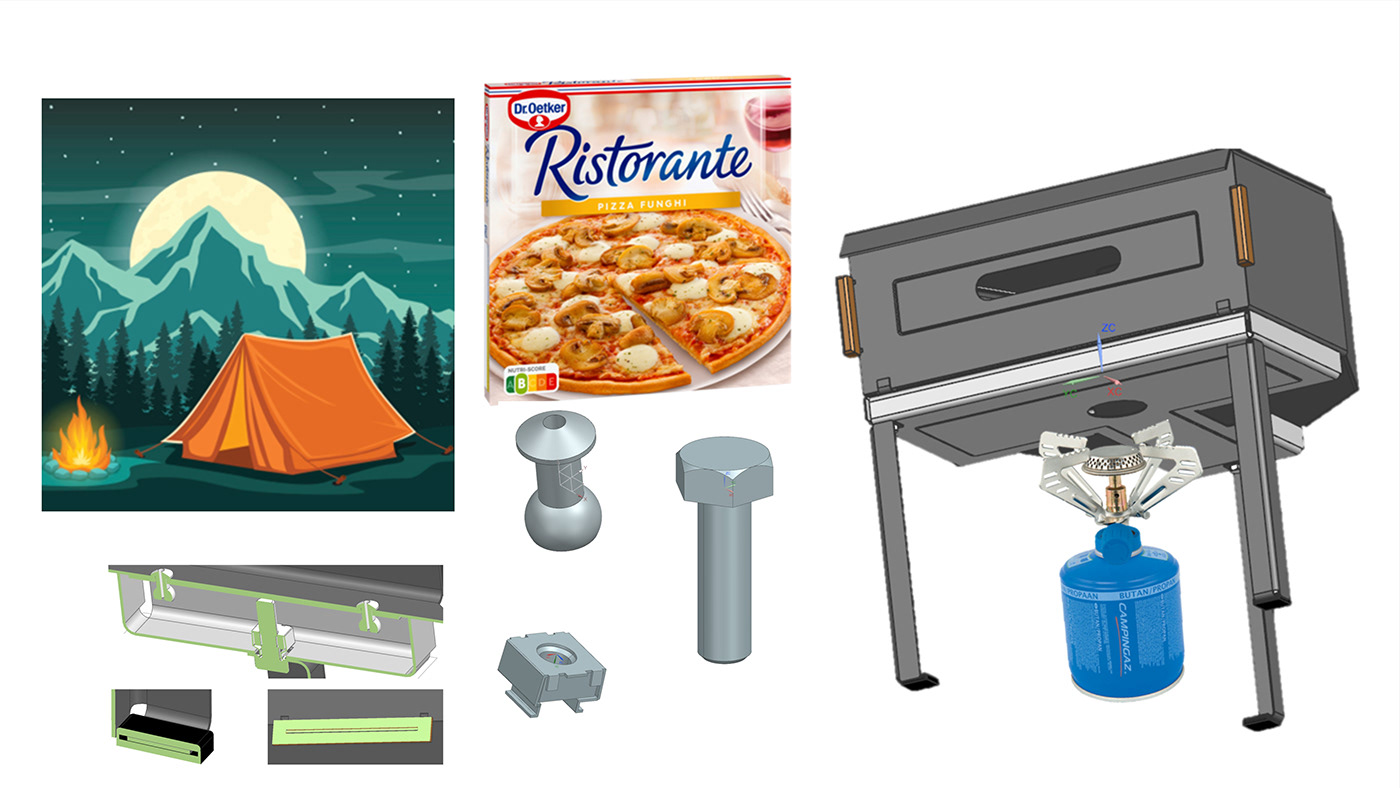 Pizza howest ipo portfolio designer oven kitchen Food  industrial design  3d modeling