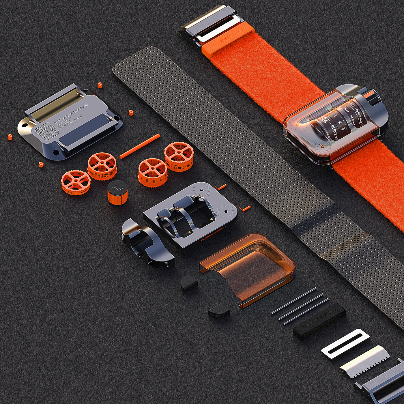 car design concept design industrial design  Porsche product product design  watch watch design wearables