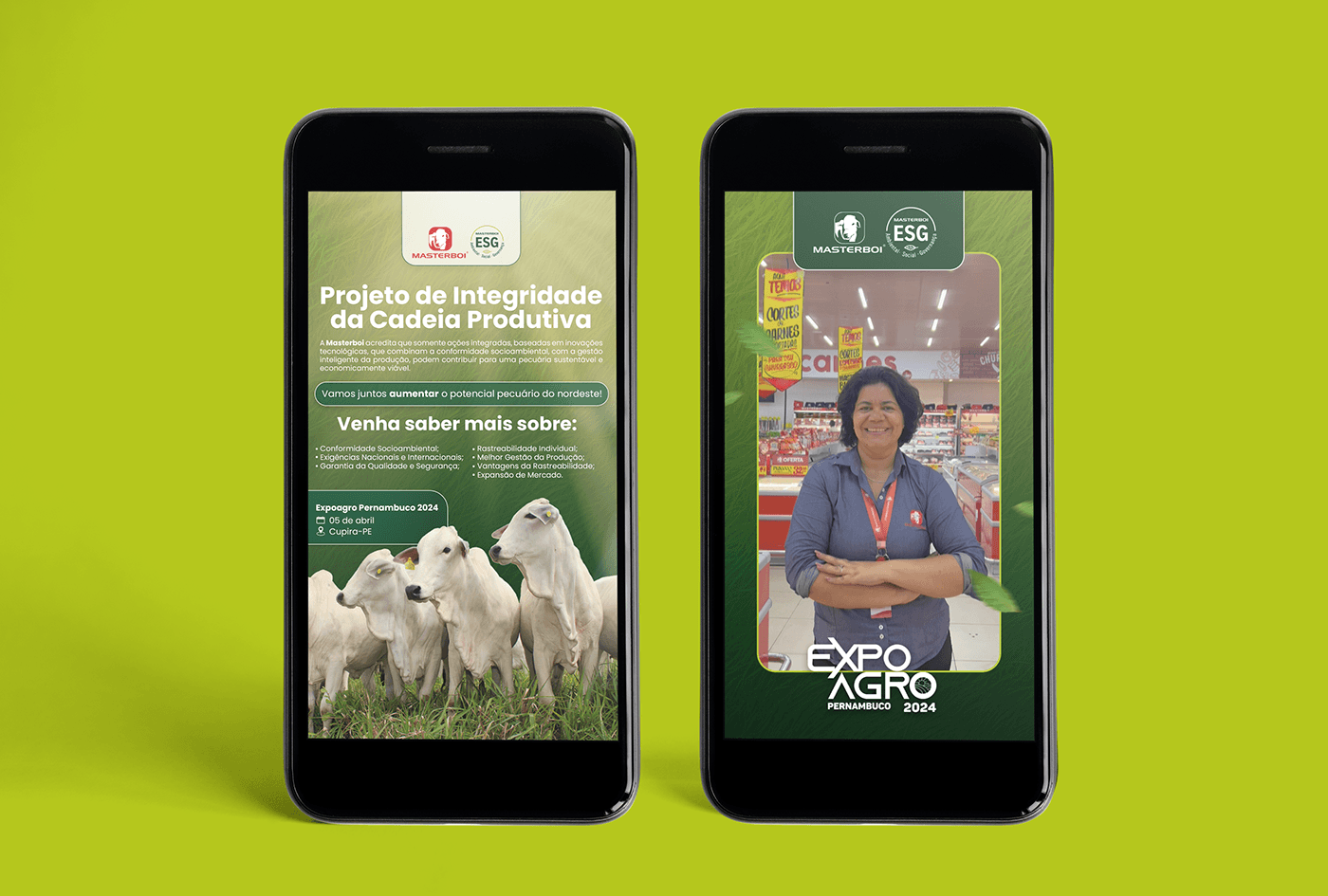 expoagro Masterboi ESG agropecuario Gado meioambiente   sustentabilidade design gráfico Socialmedia marketing  