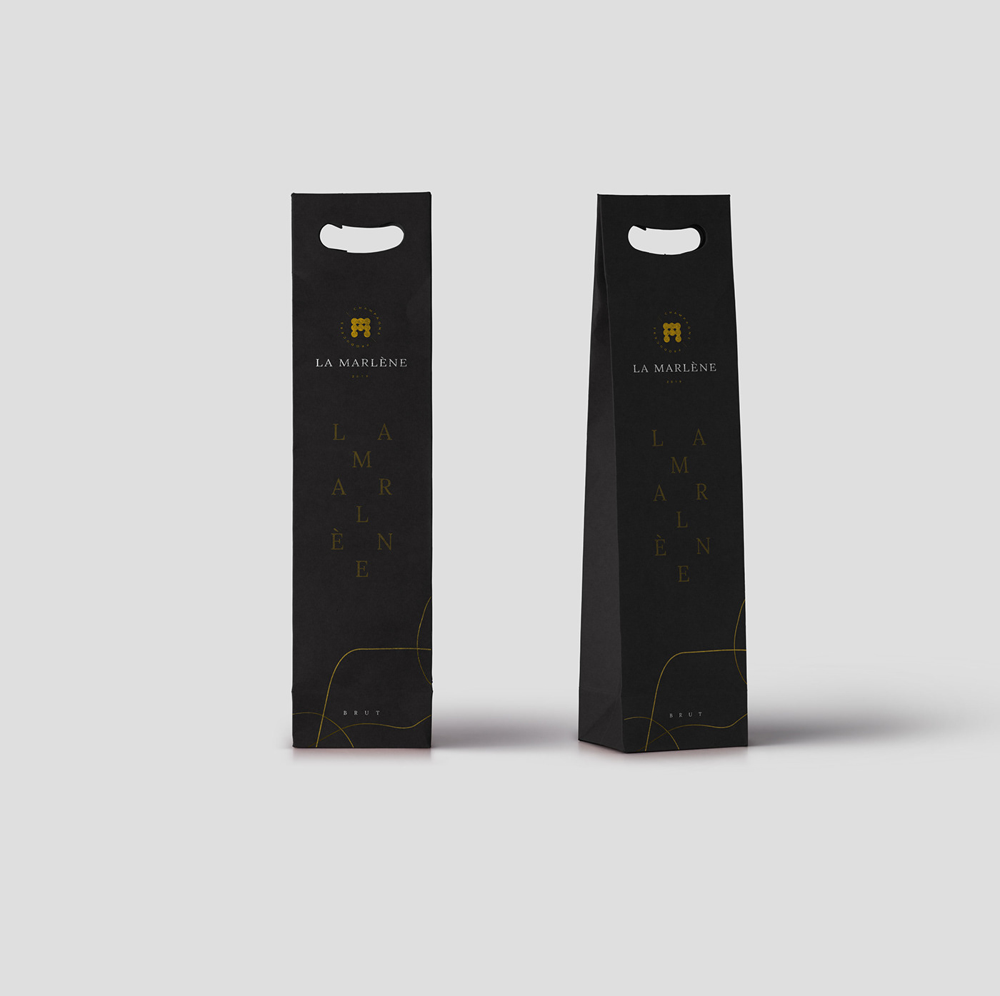 design branding  Packaging product Champagne logo Mockup