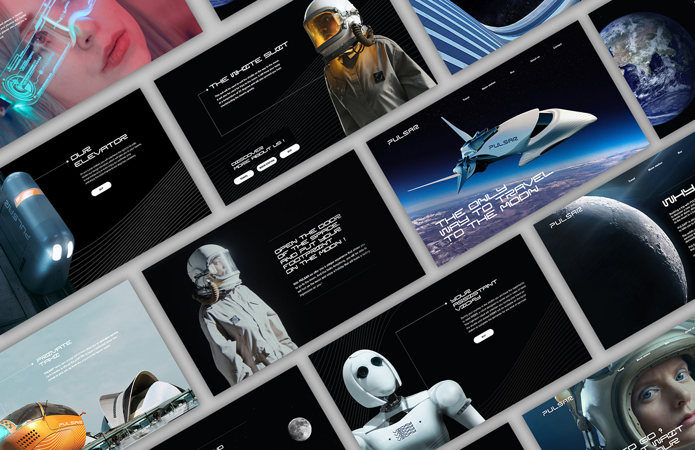 Space  spaceship Advertising  Brand Design brand identity futuristic Logo Design Technology typography   visual identity