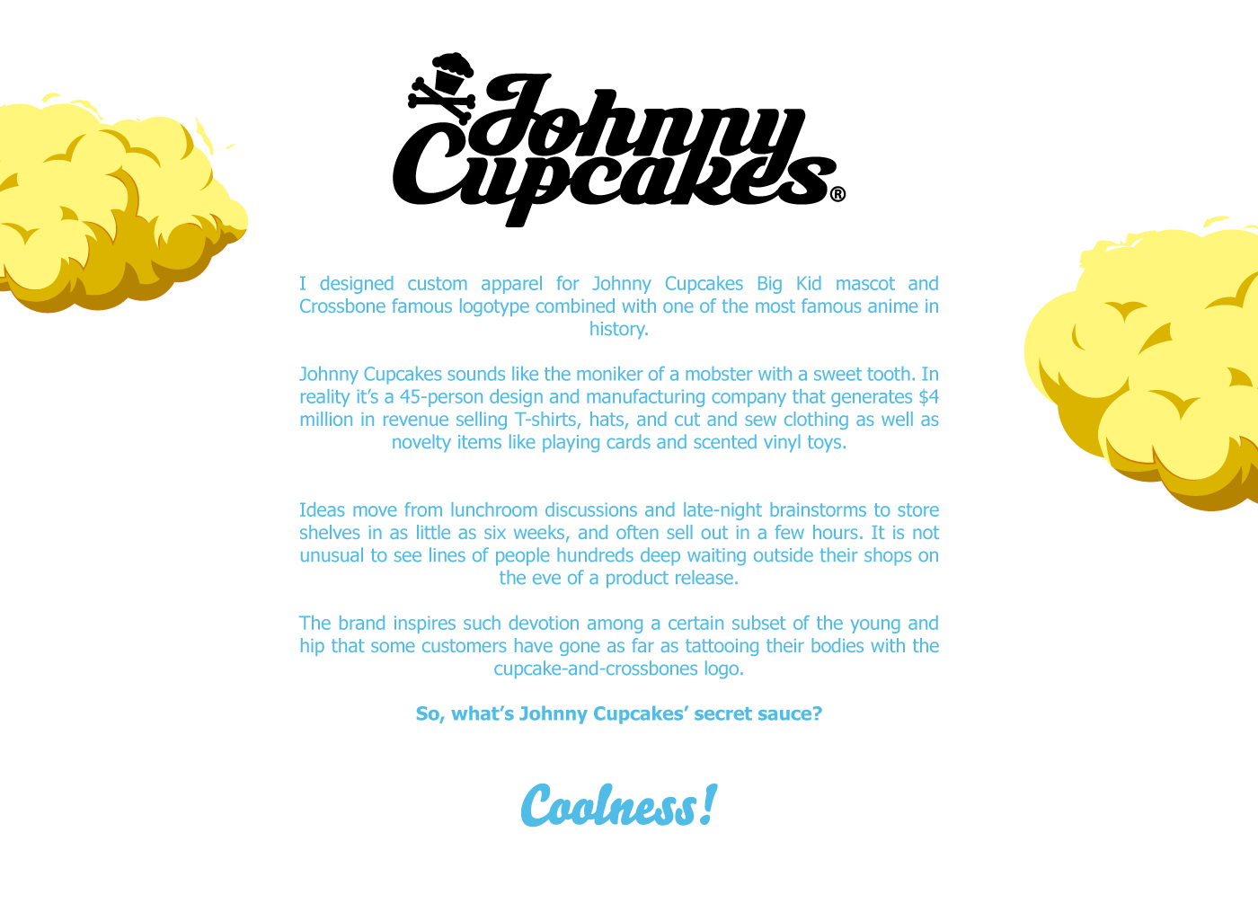 apparel johnny cupcakes cupcakes anime Clothing t-shirt manga Illustrator vector adobeillustrator