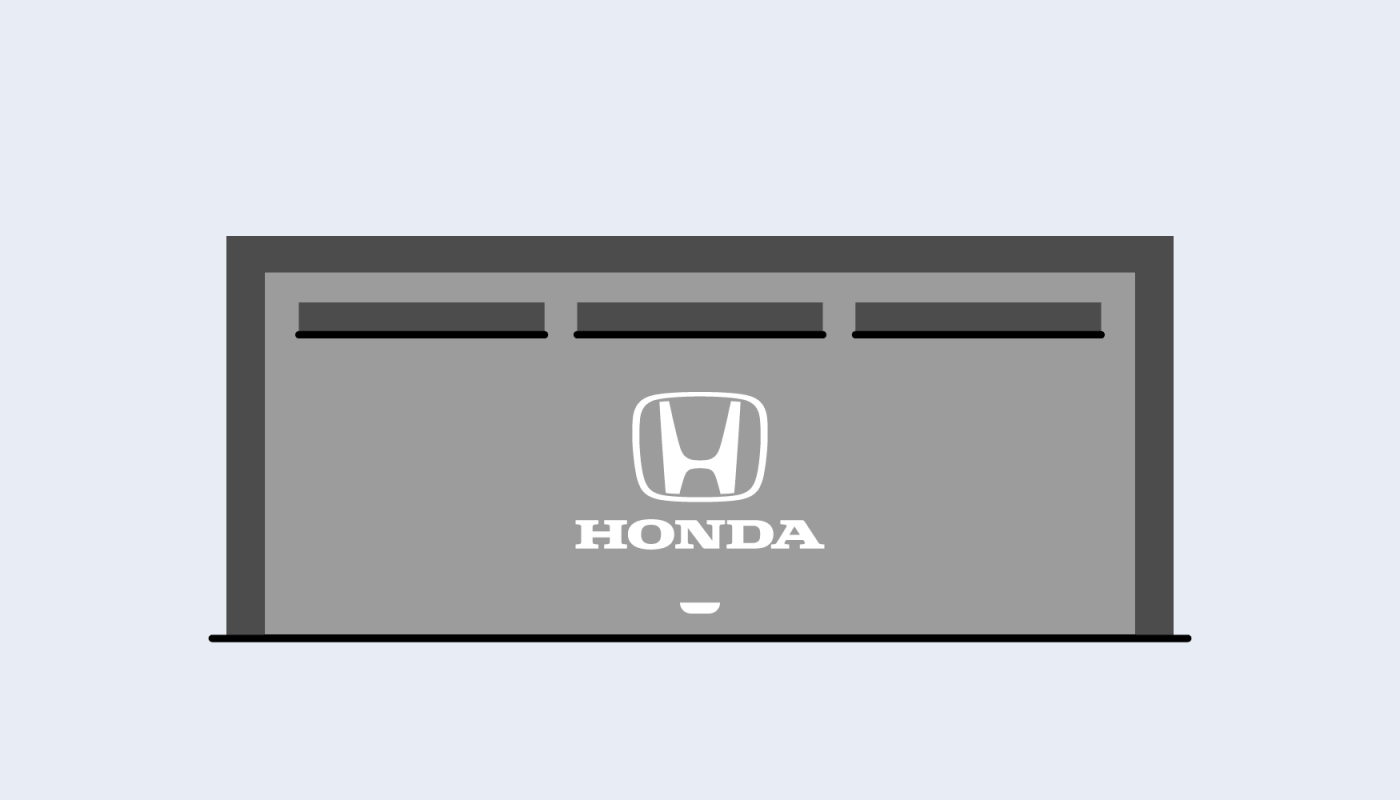 3D animation  branding  car Character Honda ILLUSTRATION  loop sticker typography  