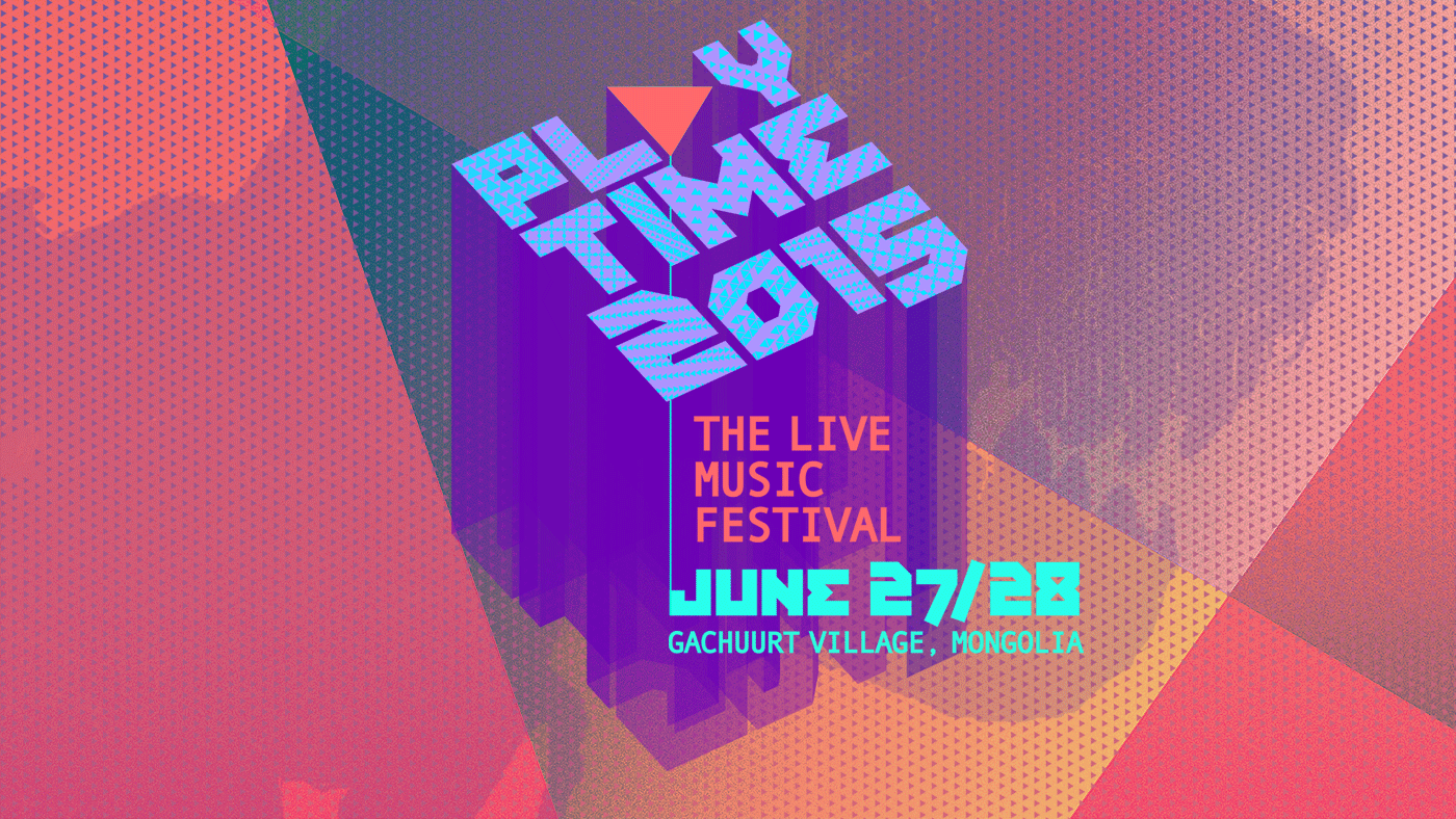 concert rebranding identity Music Festival live music tickets poster brochure logo playtime