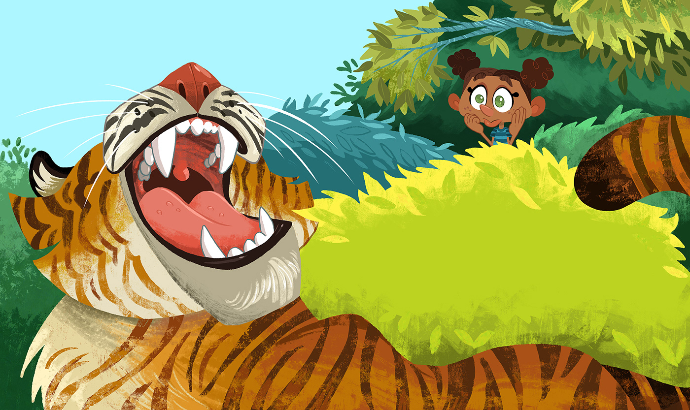 animal children's book digital ILLUSTRATION  kid's book wildlife