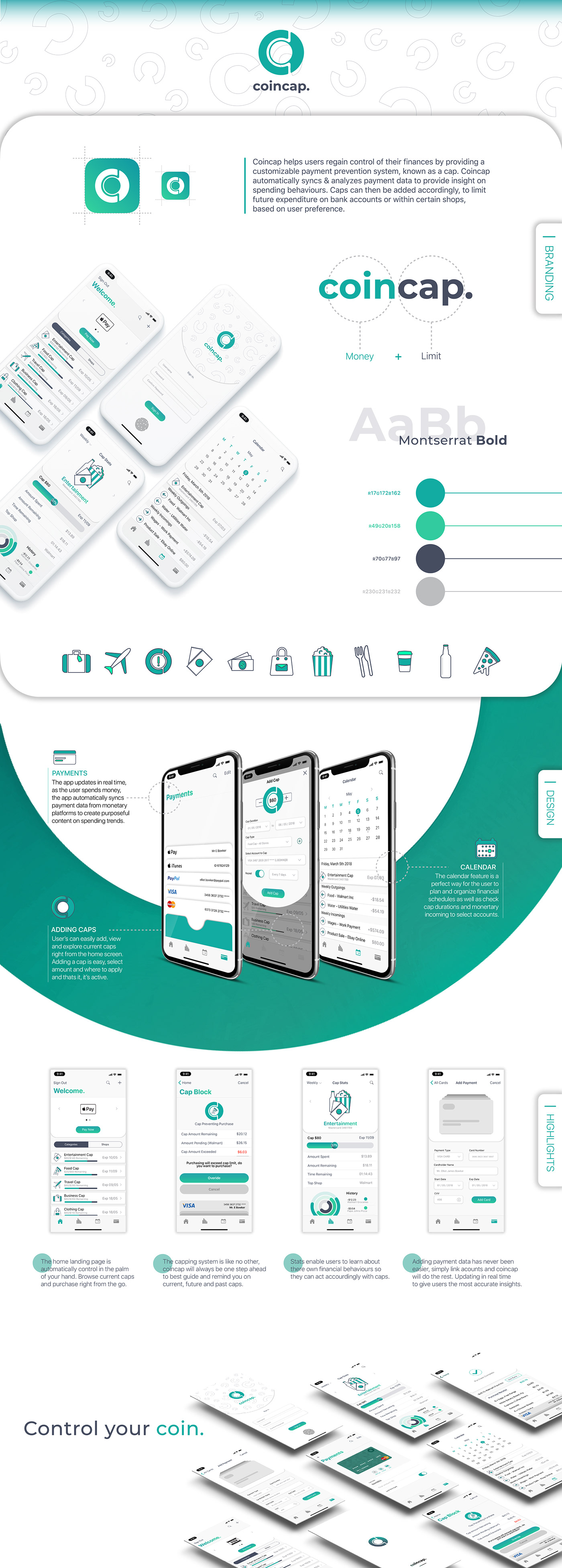 Appdesign mobile app finance UI ux xD adobeawards design