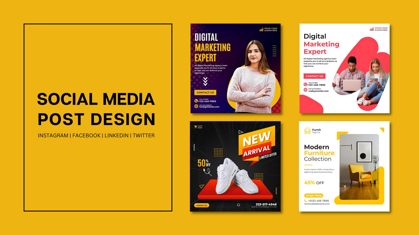 Advertising  brand identity Creative Poster Design designer Graphic Designer instagram marketing   post posters Social Media Post Design