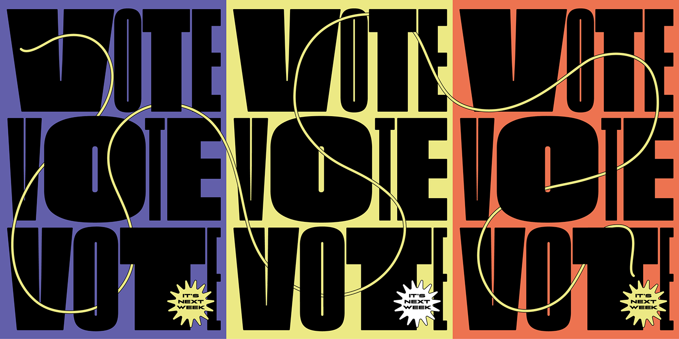 animation  black and white branding  dynamic logo Election politics rebranding sports typography   voting
