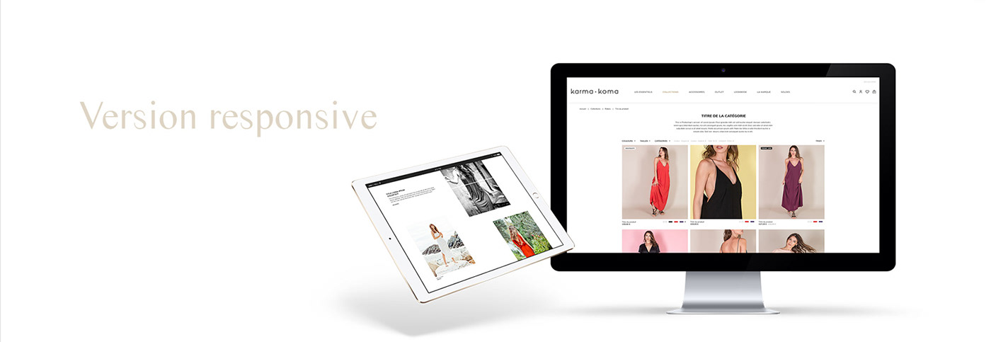 UI ux Webdesign art direction  Mode women Fashion  premium Responsive Prestashop