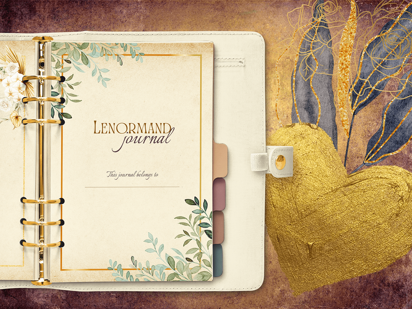 journal notebook oracle card Oracle cards Oracle Journal planner Printable Journal Tarot Cards Tarot Journal