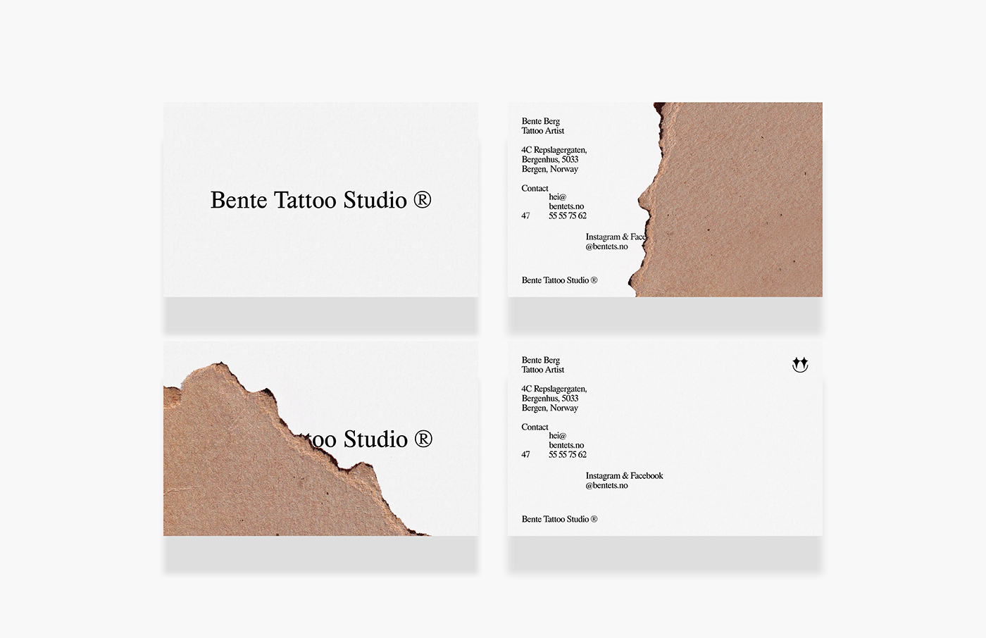 Brand Identity for Bente Tattoo Studio in Norway