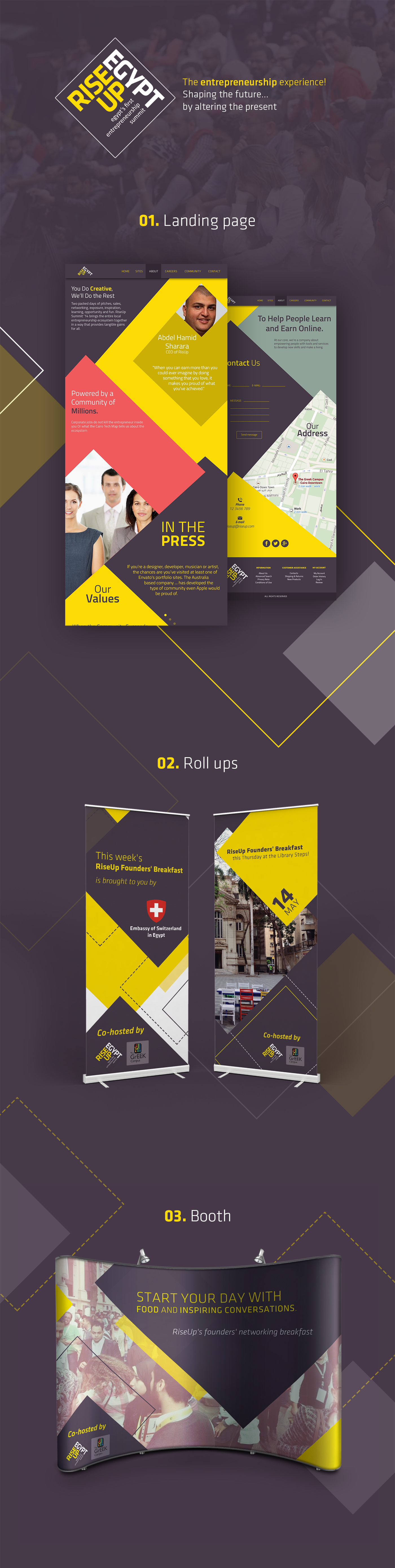 rollup Roll Up design landing page Web pop up Popup booth