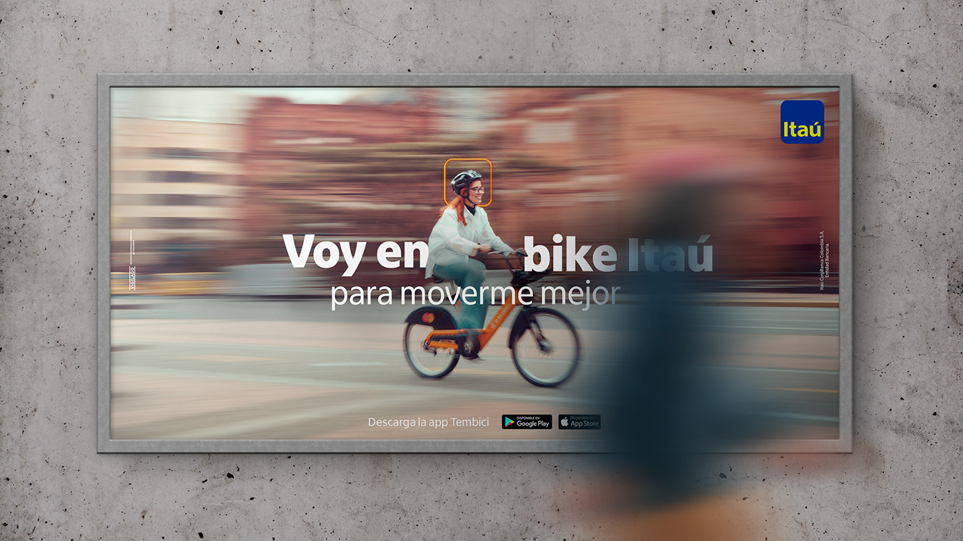 Advertising  Bank Bicycle business city design gráfico Photography  Social media post sport Urban