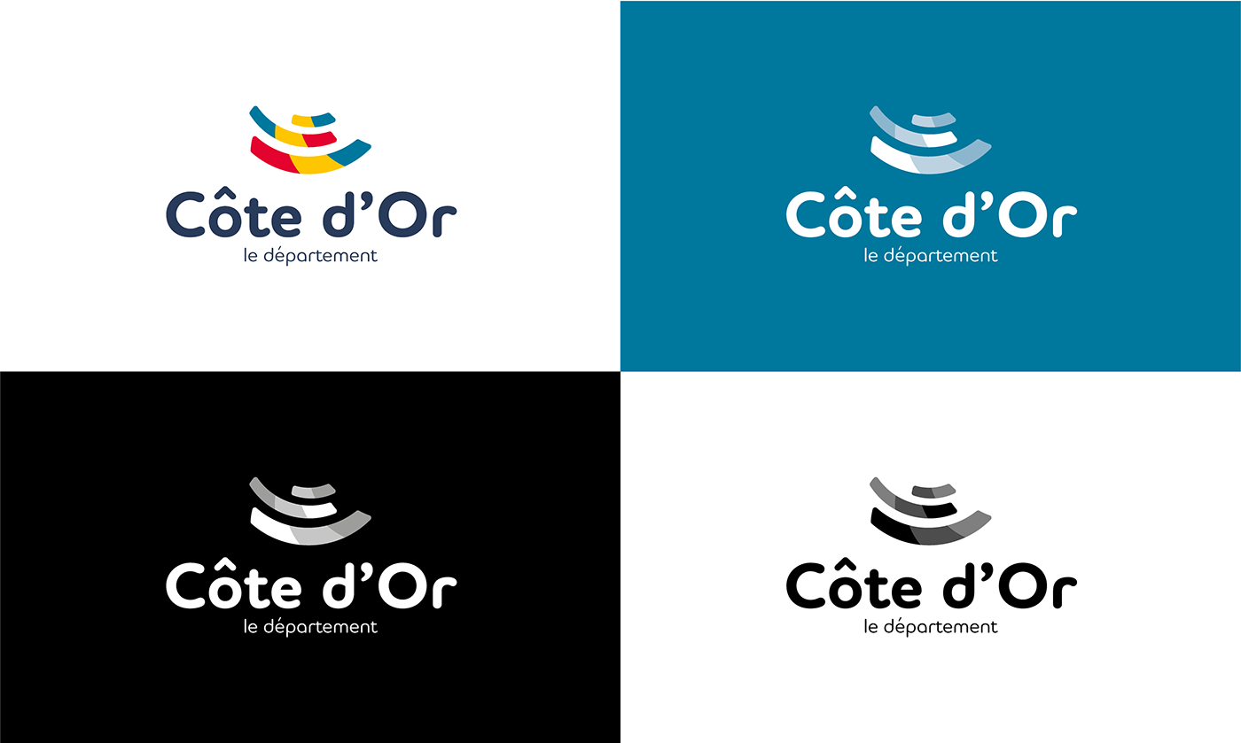 Côte d'Or département logo logo champs Refonte refonte logo region