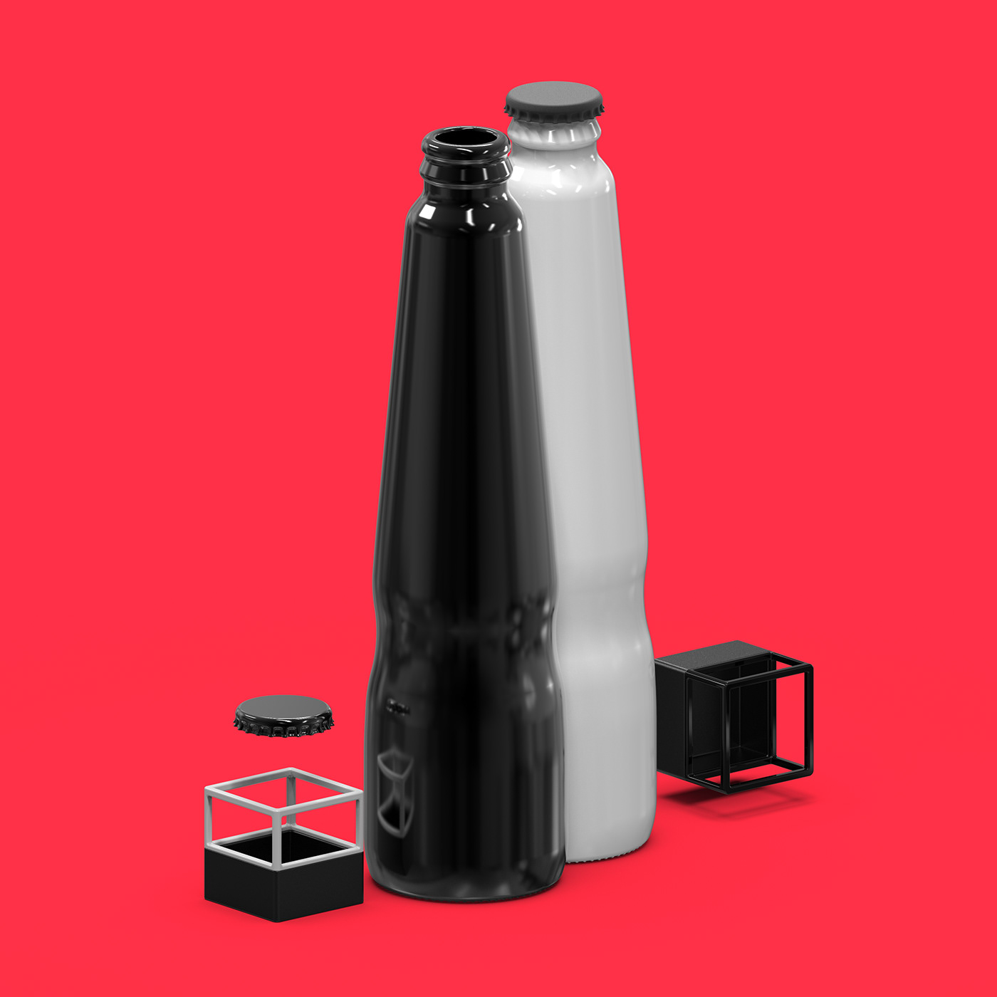 bottle opener minimal design product cmf productdesign industrial design  rendering visualisation