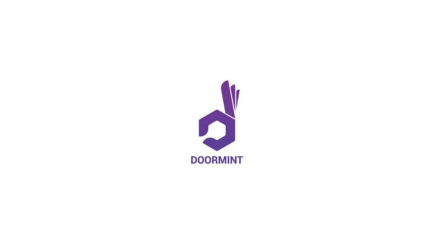Doormint laundary home_service Startup MUMBAI logo logo_design Brand_Identity