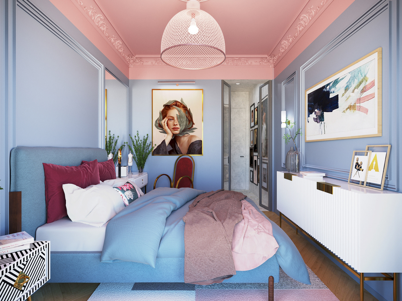apartmentdesign bedroom Interior interiorapartment interiordesign visualization visualizer