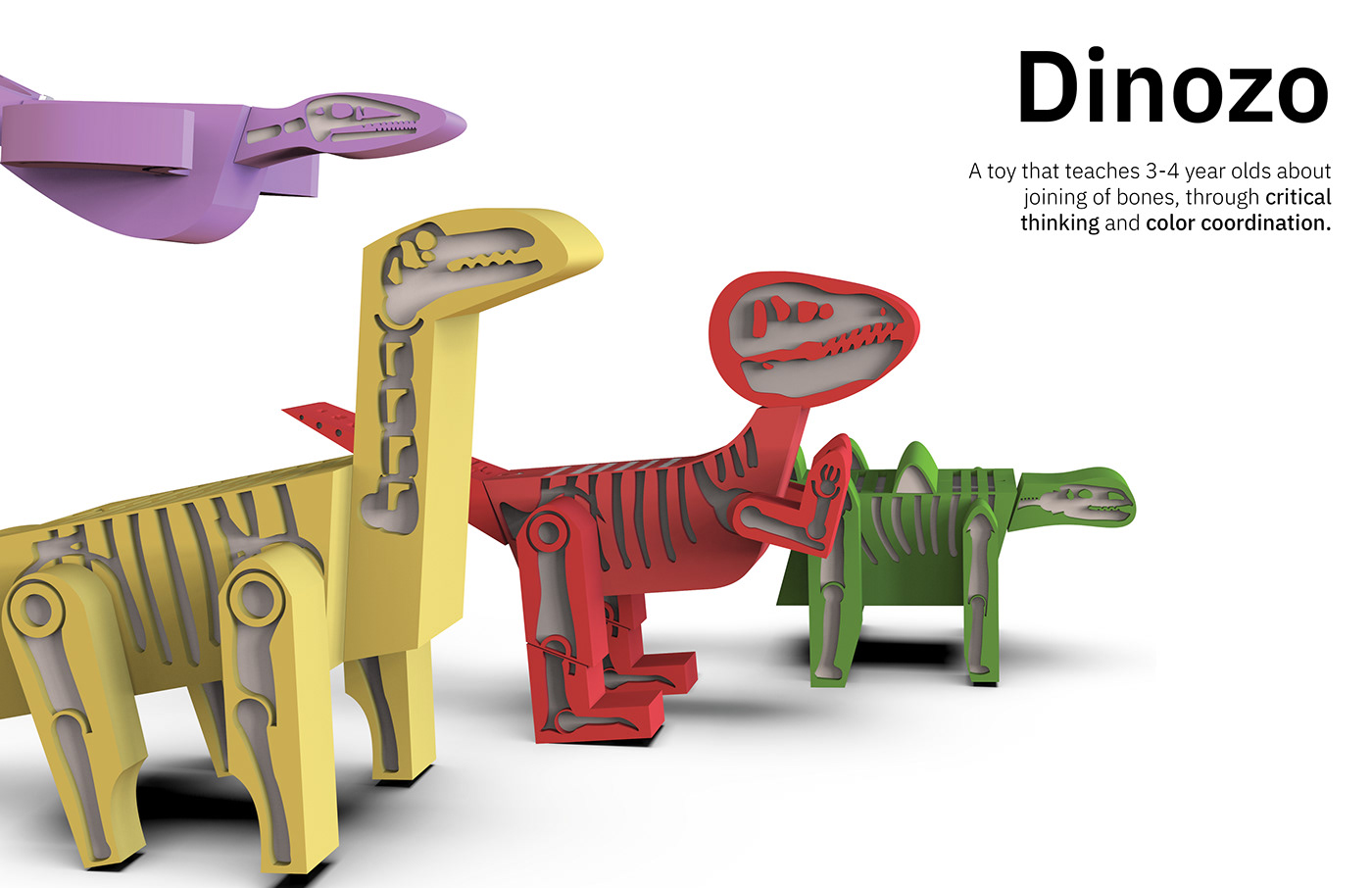 blocks child color coordination Dino dinosaurs industrial design  joining Packaging product desugn toy