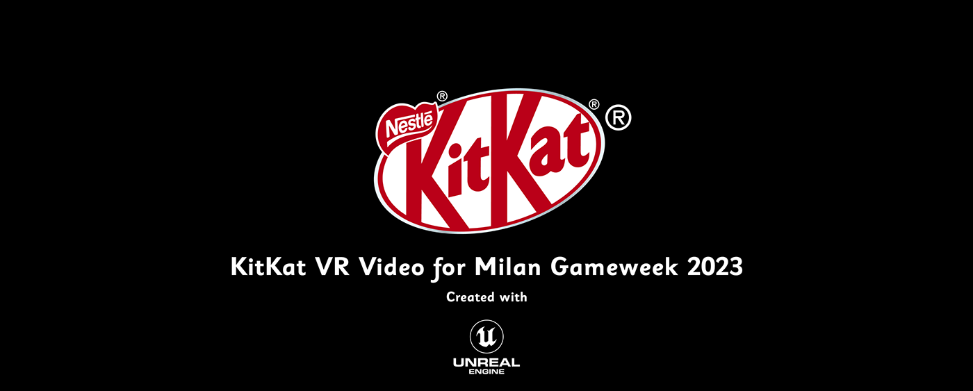 kitkat 360° UnrealEngine cinema4d aftereffects artwork 3D factory immersive vr