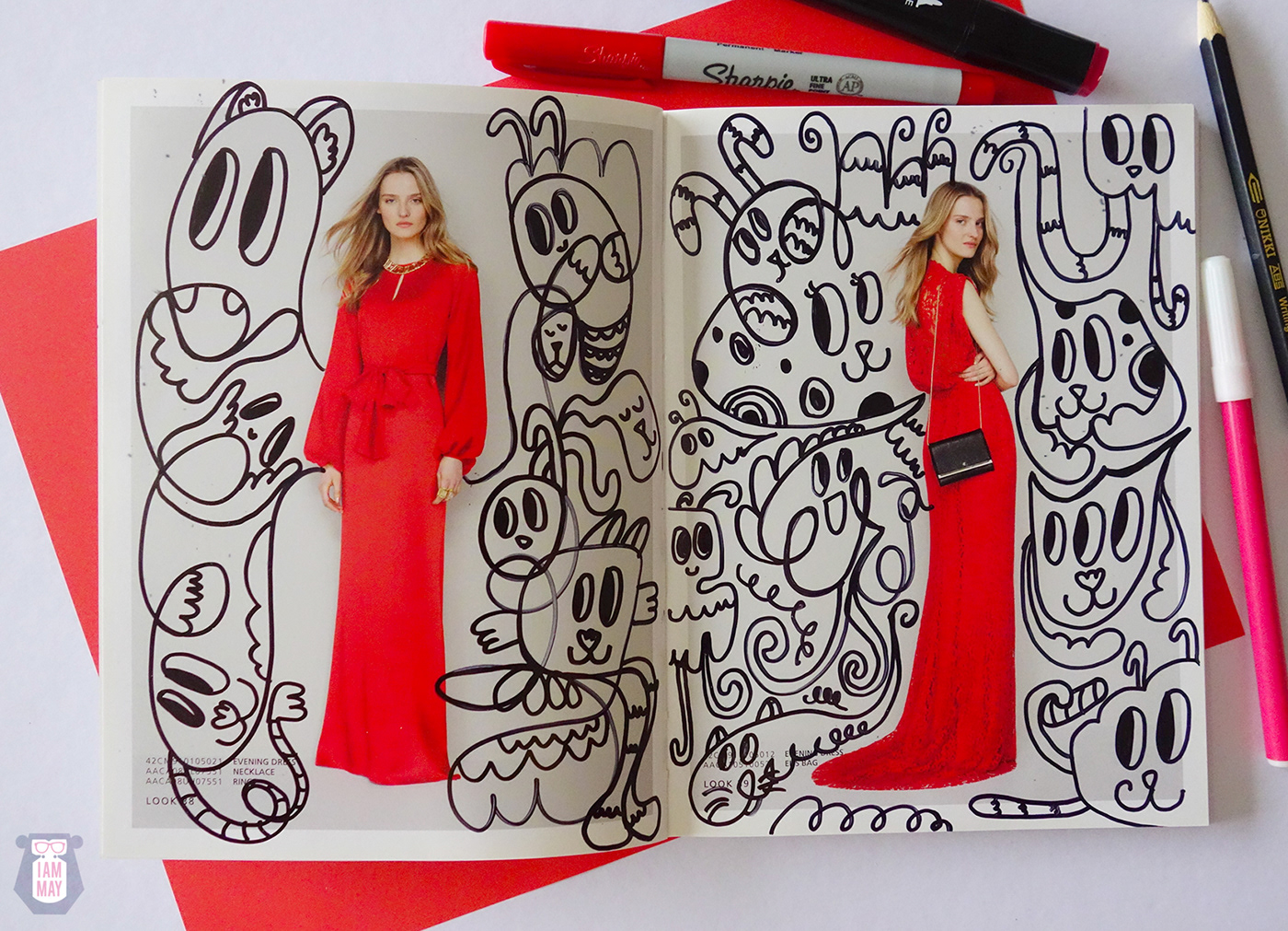 Fashion  ILLUSTRATION  doodles Posca Sharpies FINEART