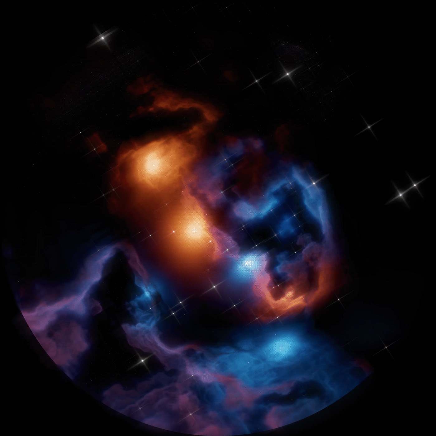 planetarium 3D blender 3d full dome Telescope astronomy EEVEE render 3d modeling 3d animation 3ds max