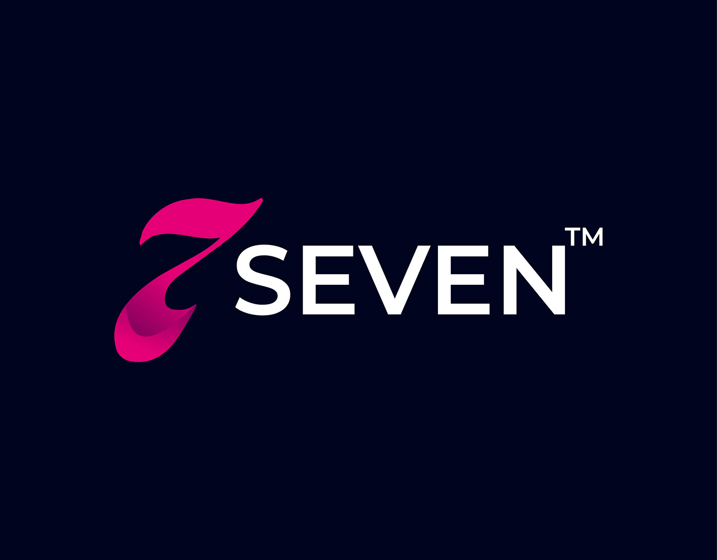 7even best logo brand identity branding  logo Logo Design logofolio number logo typography   vect plus