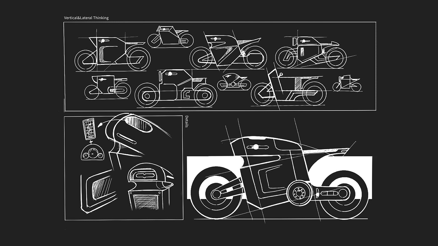 motorcycle motorcycle design industrial design  Urban city future instinct product design  Render concept
