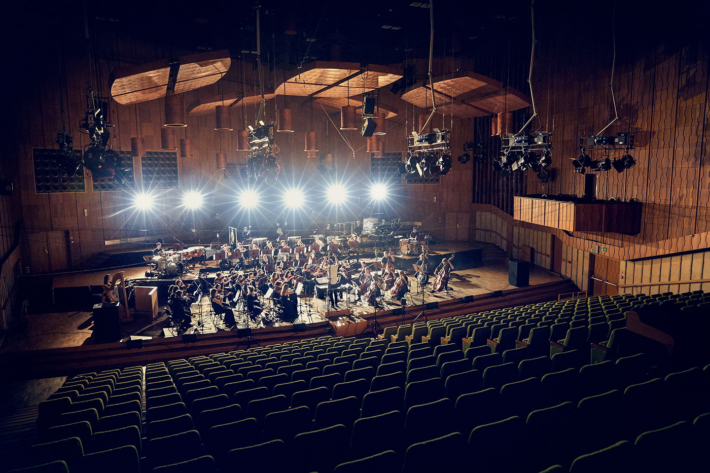 Composer concert hall conductor Jimek musician orchestra philharmonic radzimir debski recording warszawa