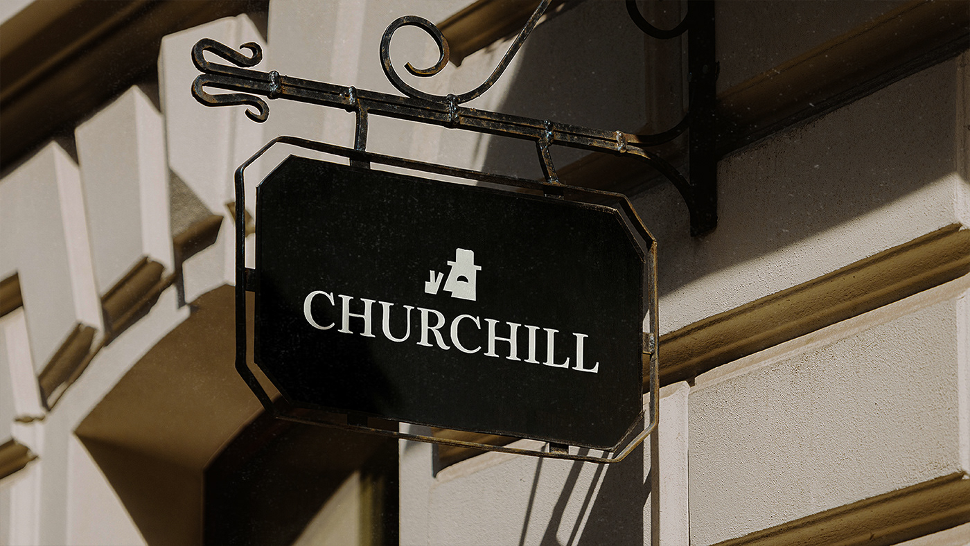 branding  brand brand identity Churchill restaurant bar Food  drinks pub Tavern