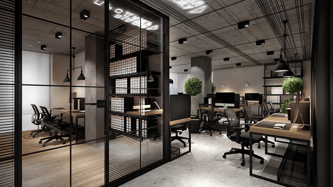 Office for engineering firm on Behance