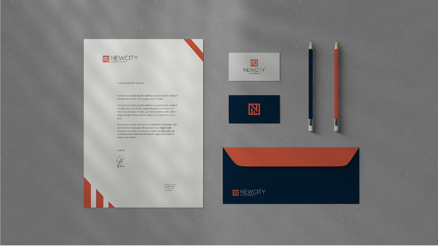 brand identity business company corporate logo Logo Design Mockup presentation real estate template