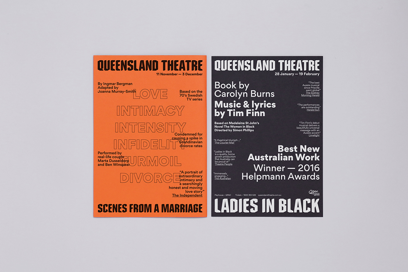 Theatre arts Musical Brisbane Australia Queensland typographic play colour Typeface
