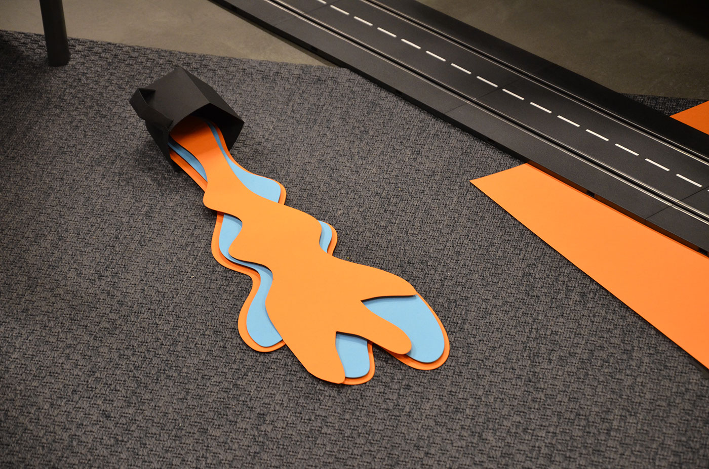 Uber paper art decor modern digital inspire adobe DIY pantone car circuit new year colorful set design 
