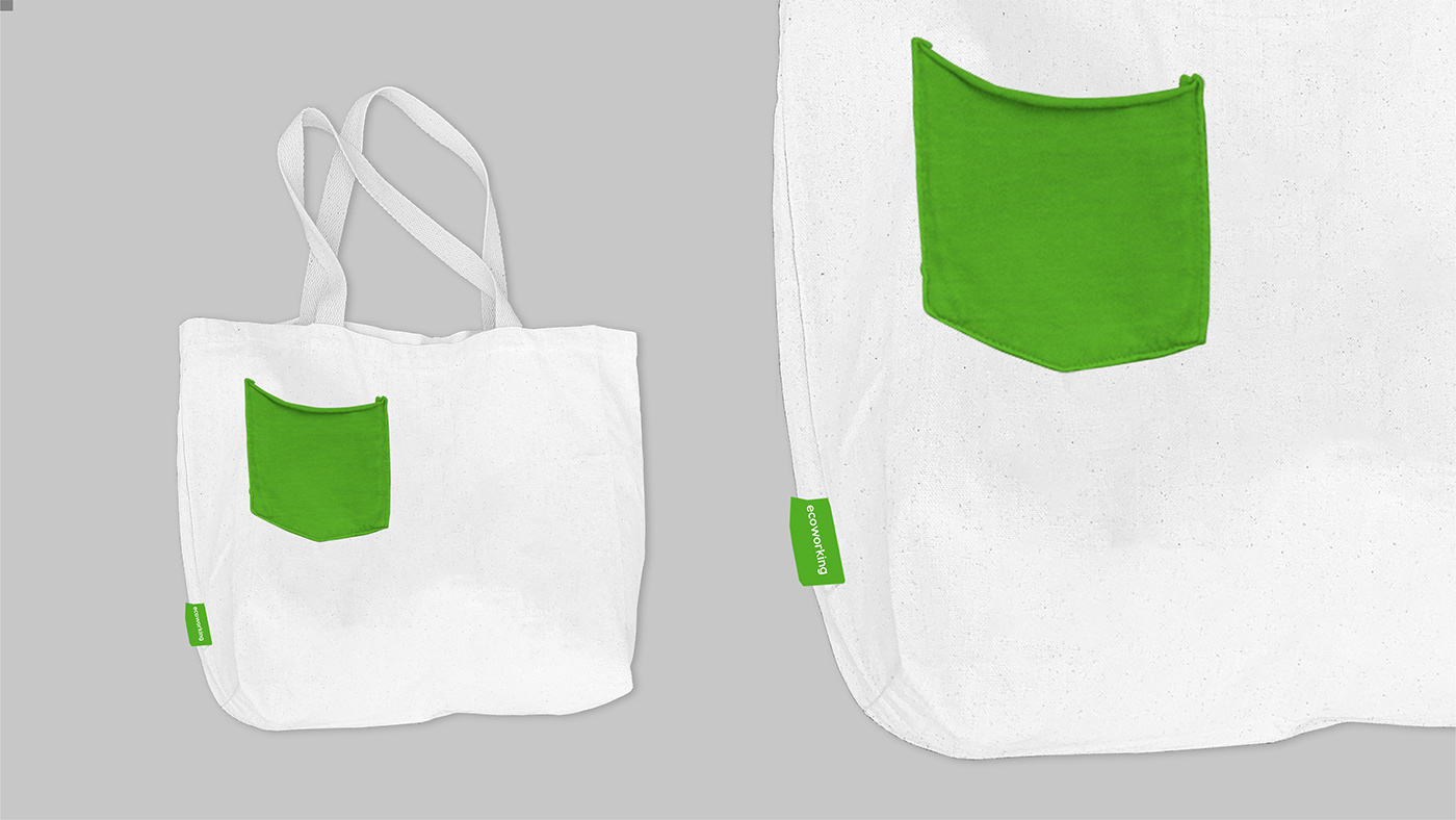 brand brand identity coworking design Ecology green visual identity