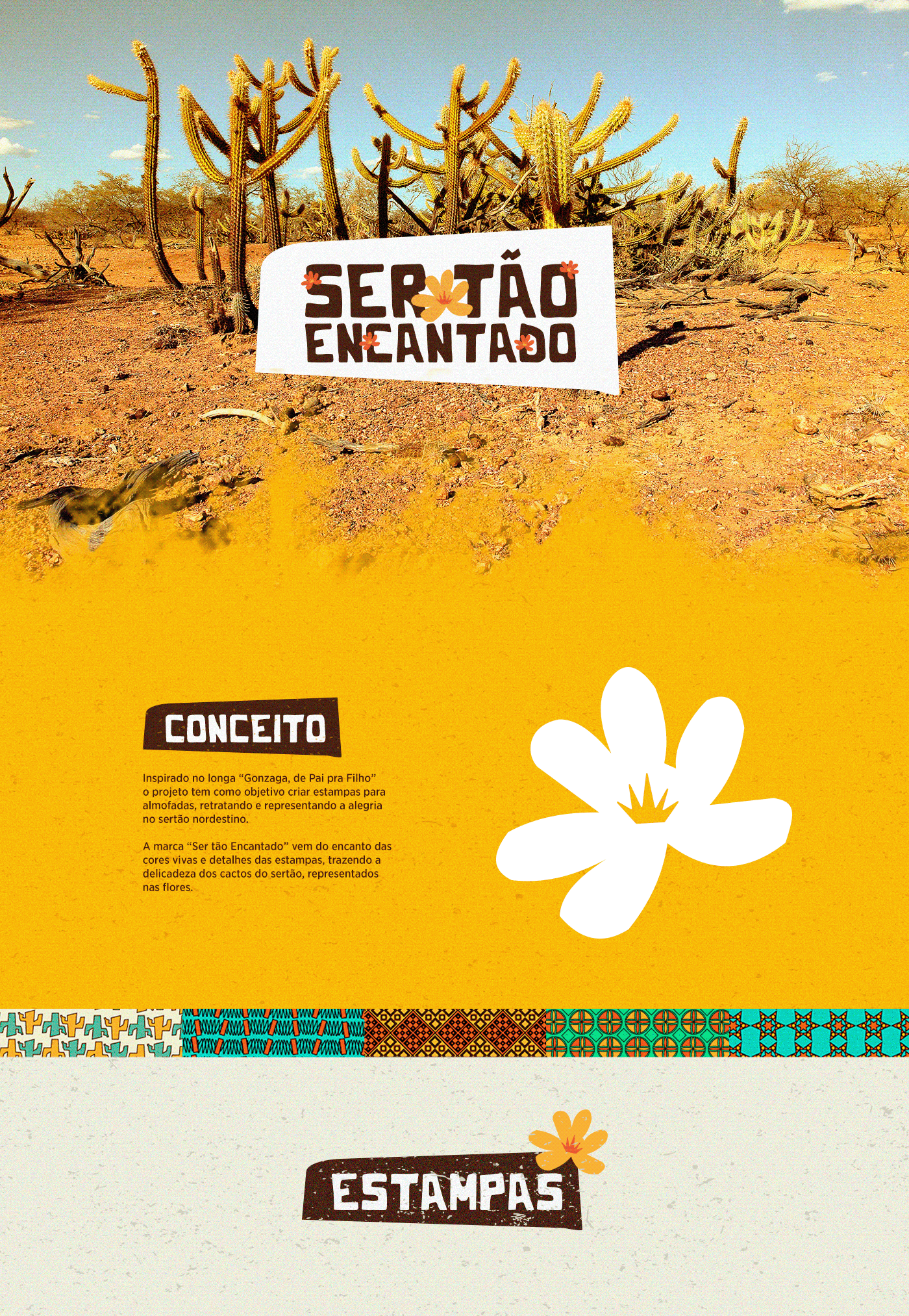Estampa publicidade design design gráfico sertão nordeste Brazil caatinga gonzaga