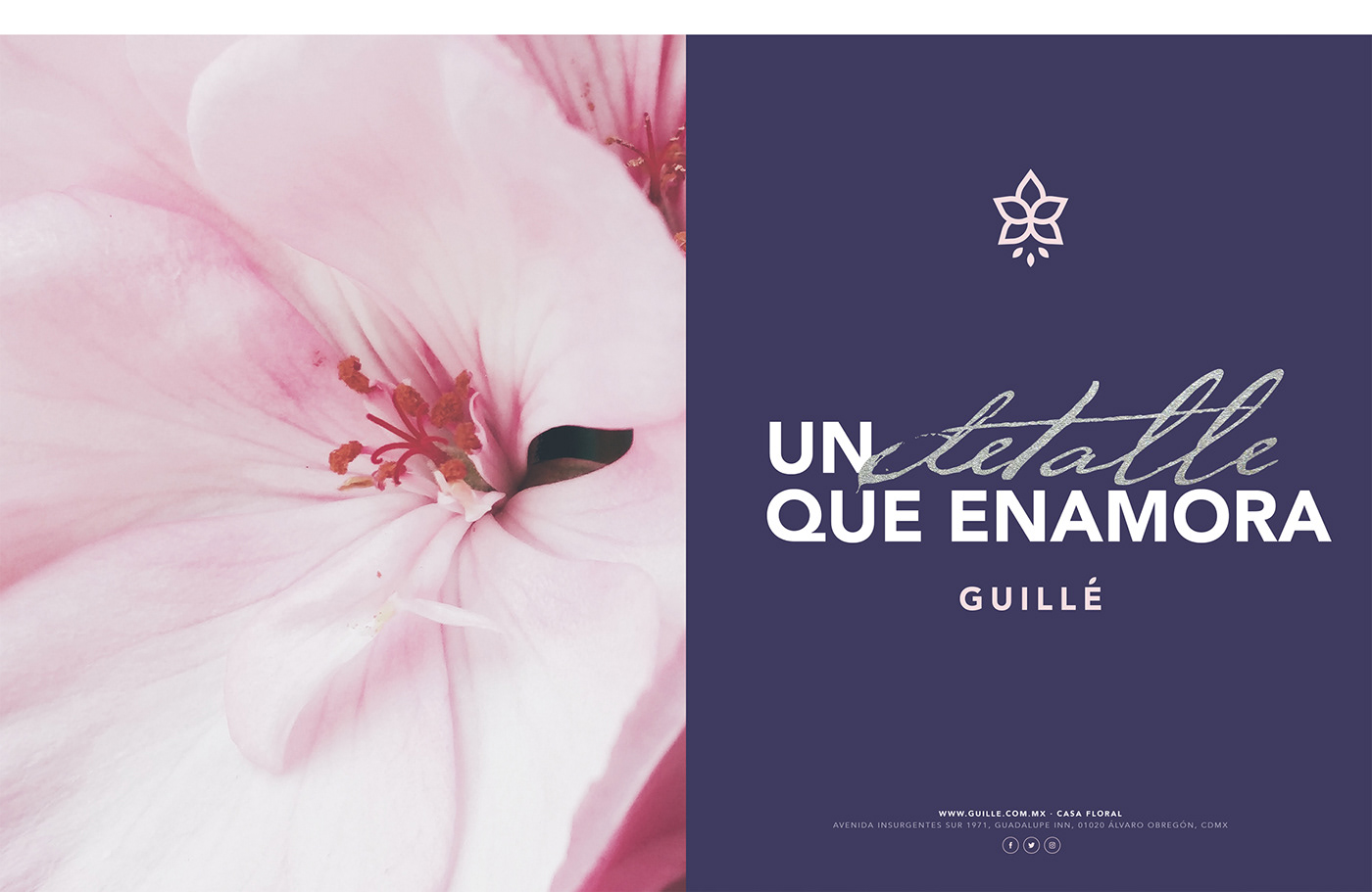identidad logo floral guille shop flower identity branding 