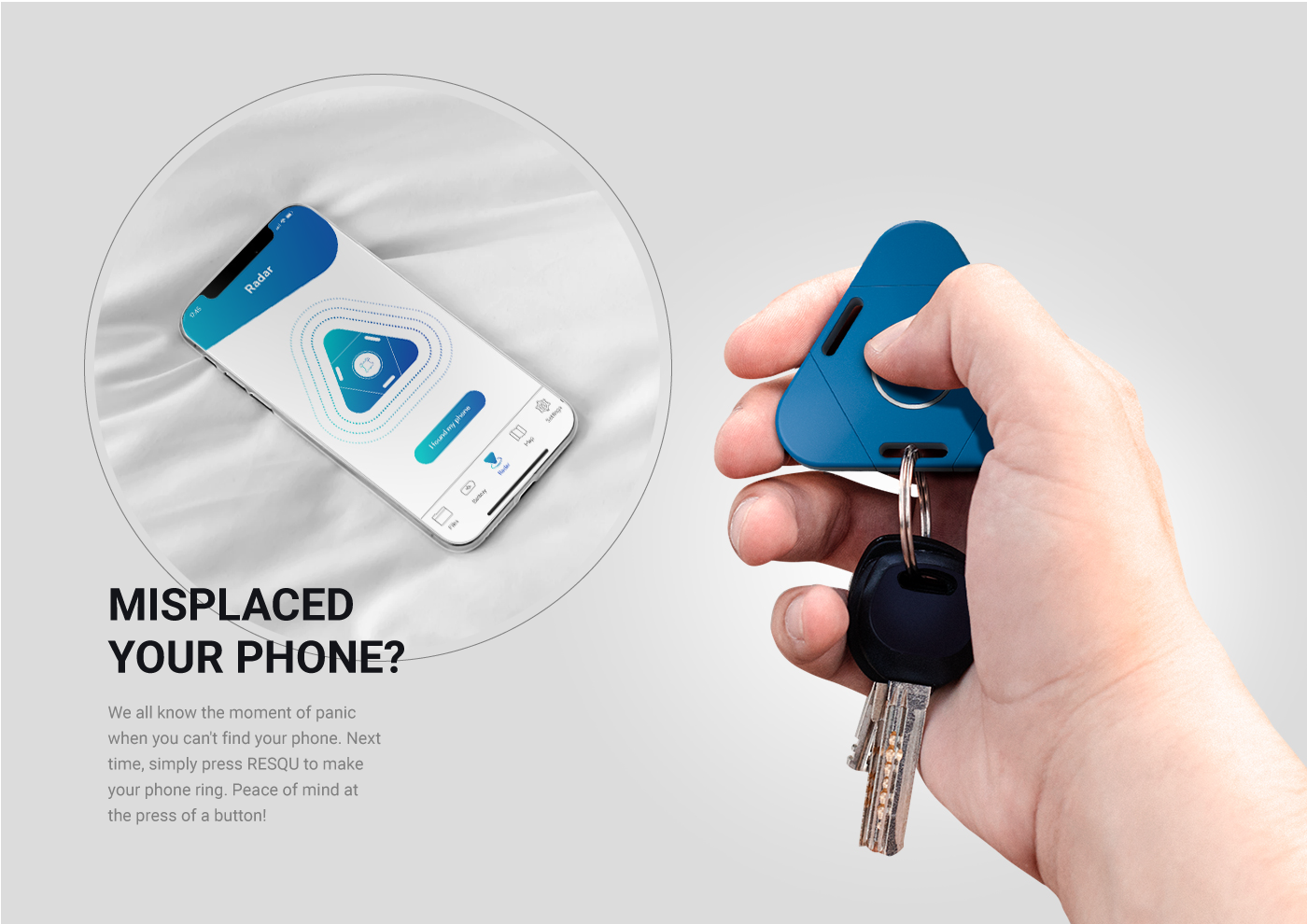 3d design product design  key ring GPS tracking usb charger Resqu