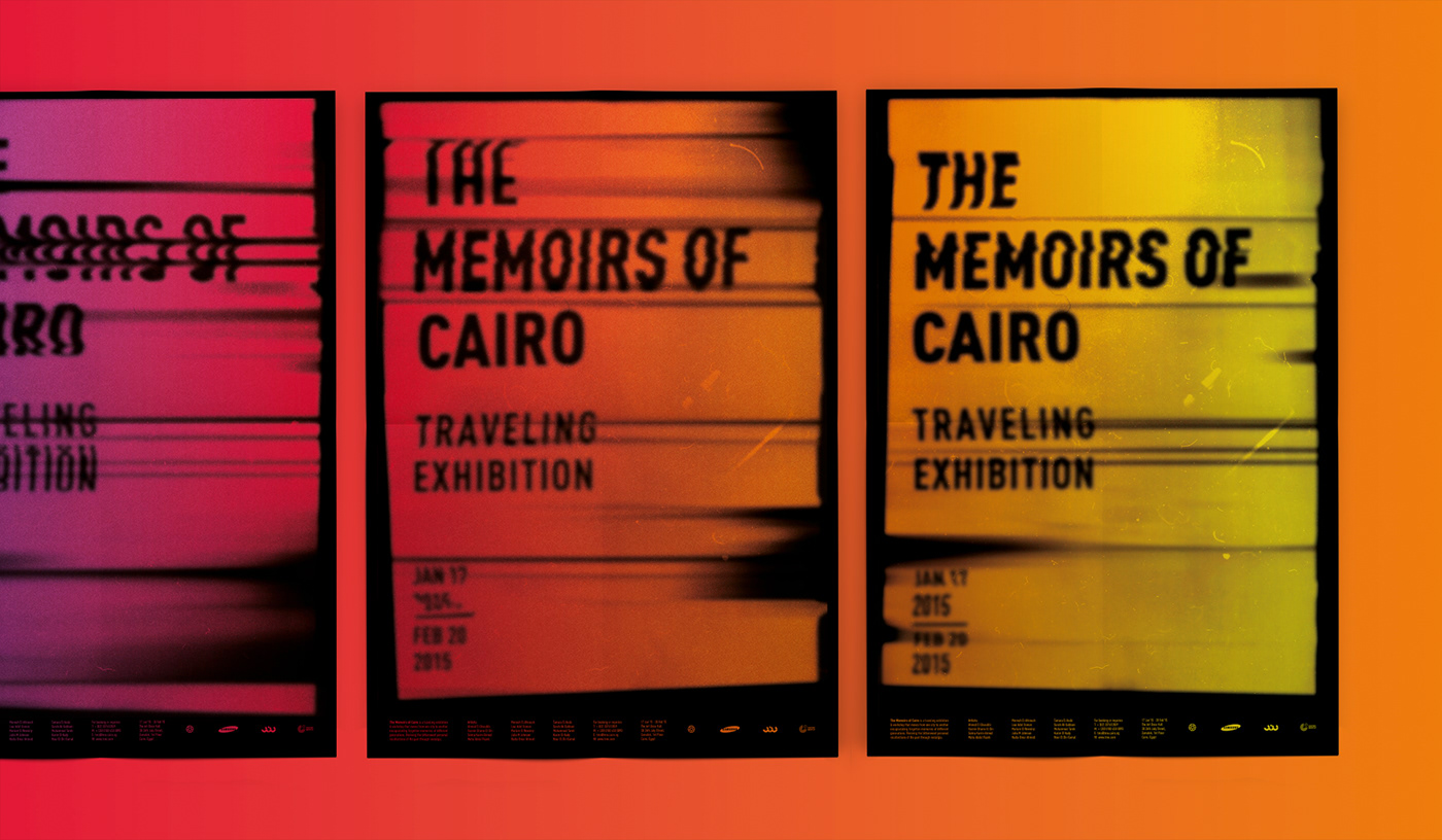 Corporate Identity Exhibition  nostalgia memories old cairo traveling Signage stationary posters scan